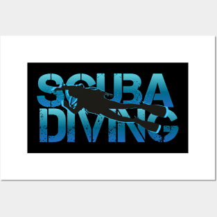 Scuba diving t-shirt design Posters and Art